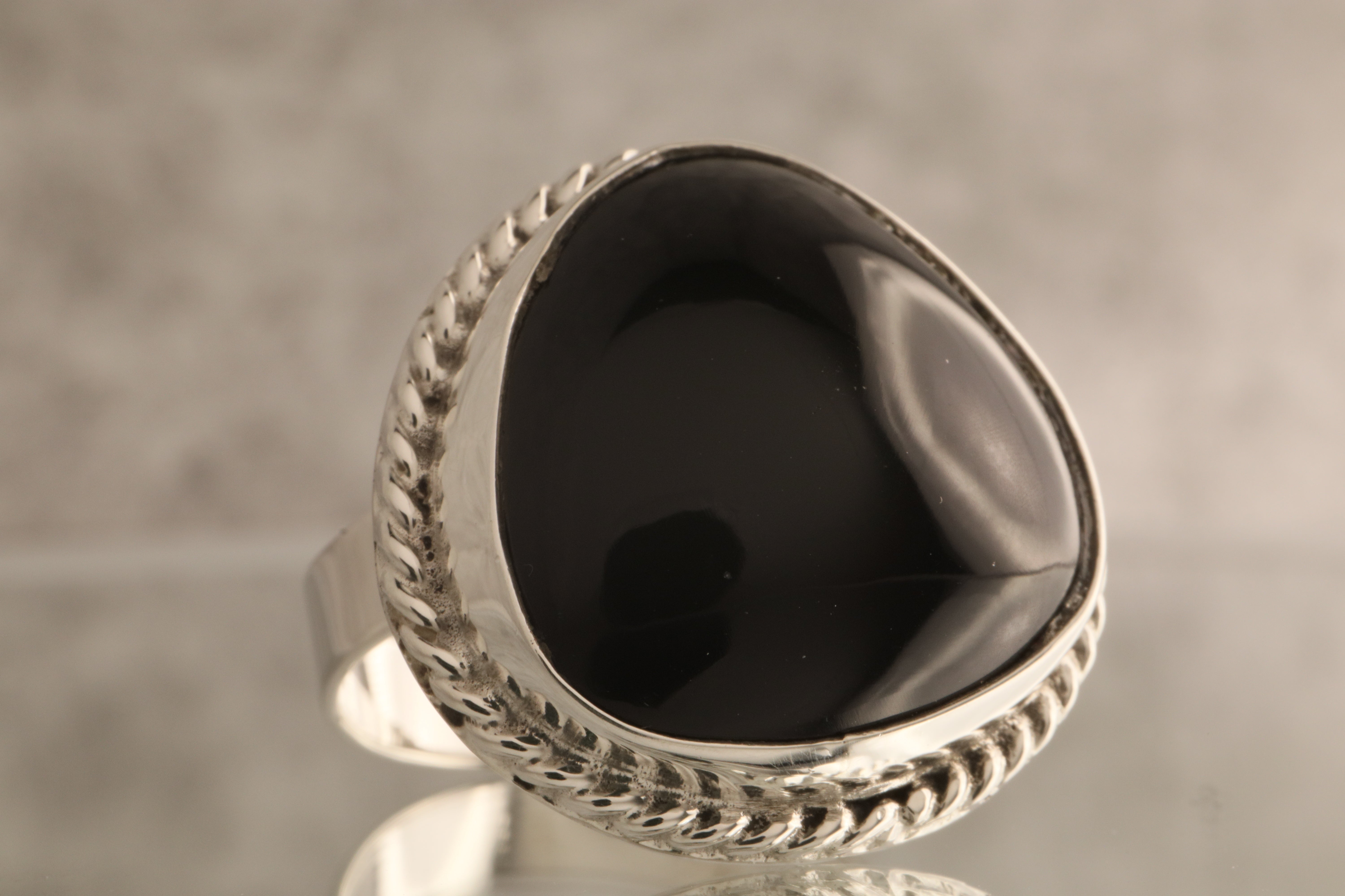 Crimson Heart - 9 Grams Of  925 Silver Ring with Red Resin Stone Or Onyx