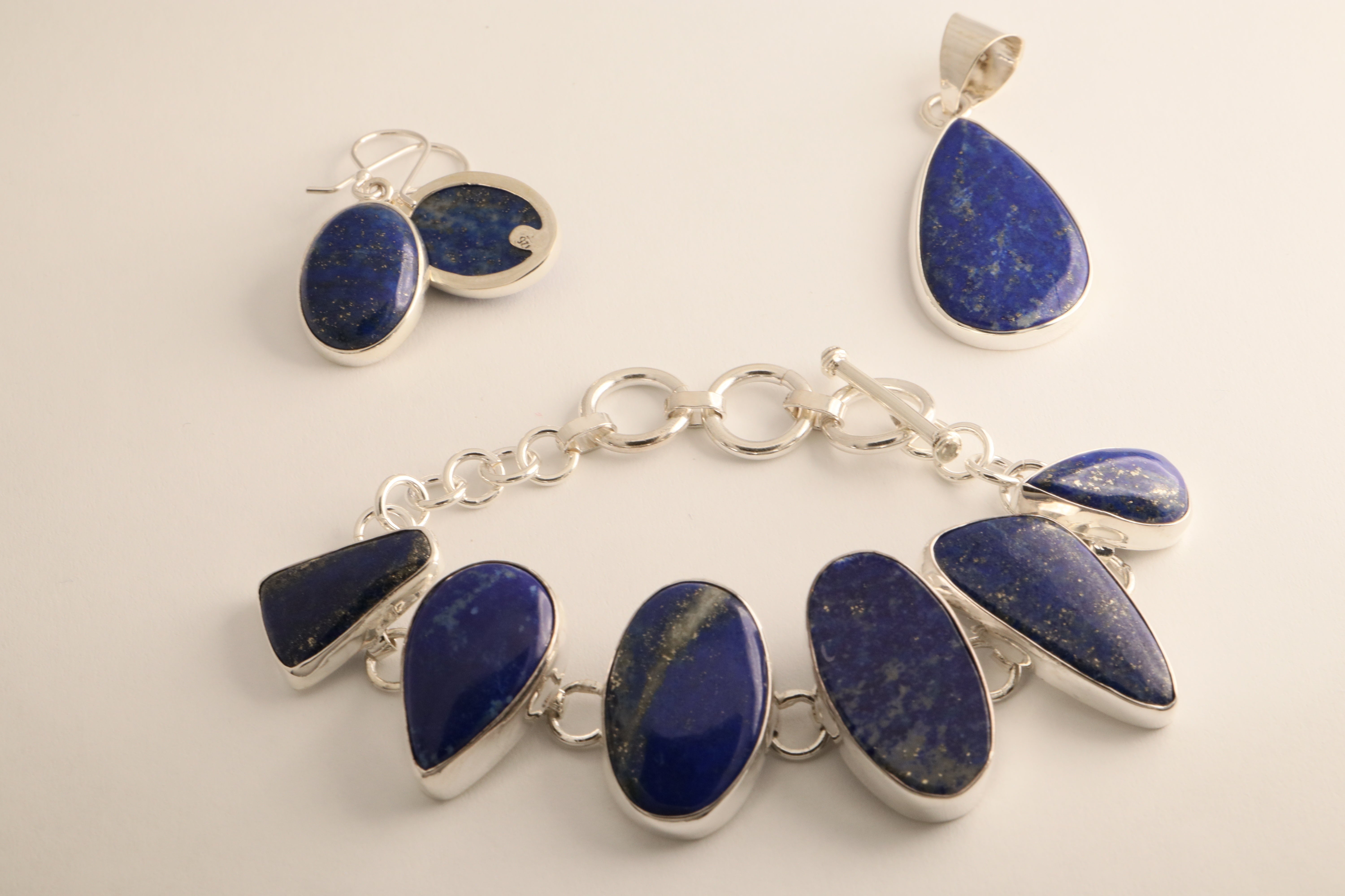 Azul Celestial – Lapis Lazuli Jewelry Set in 925 Sterling Silver