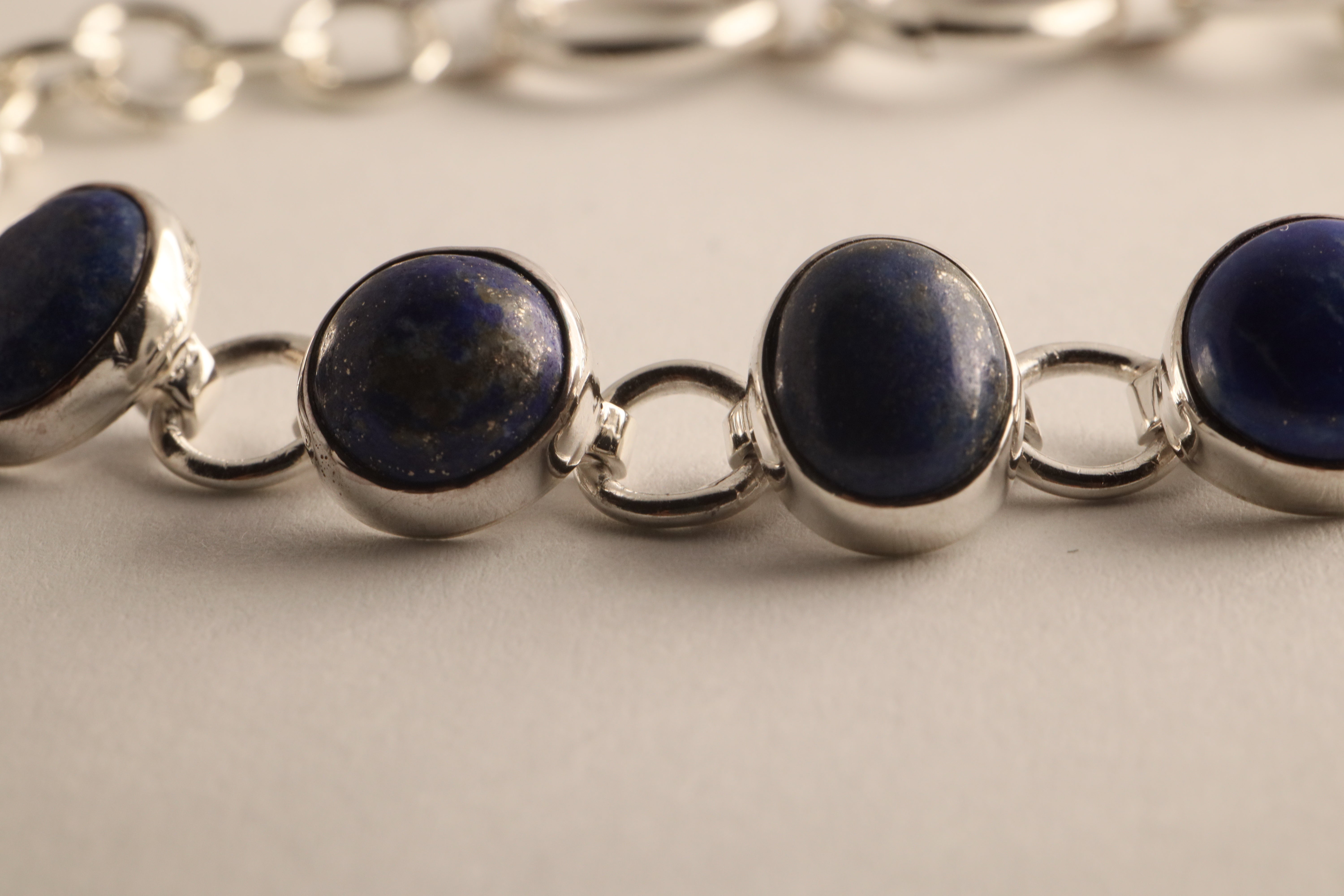 Celestial Elegance – Lapis Lazuli & 925 Sterling Silver Jewelry Set