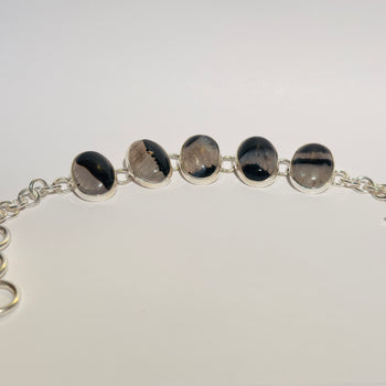 Stone of Balance - Druzy Agate 925 Silver Bracelet