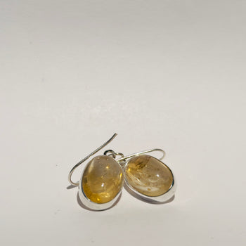 Sunlit Essence - Chiapas Amber 925 Silver Earrings