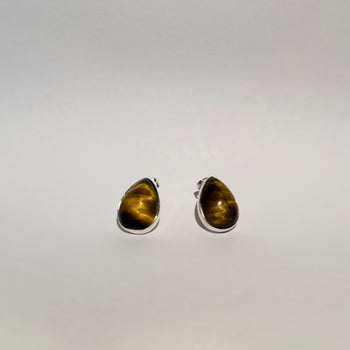 Guardian’s Gaze - Tiger's Eye 925 Silver Earrings