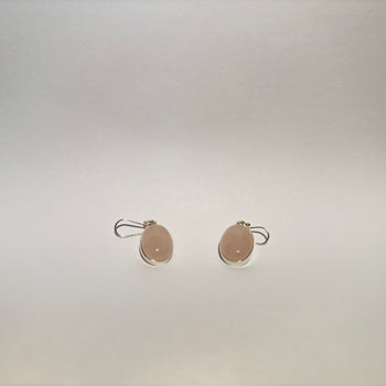 Whispers of Love - Rose Quartz 925 Silver Earrings