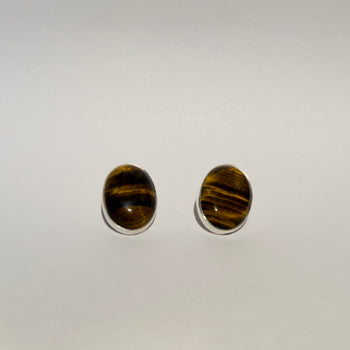 Guardian’s Gaze - Tiger's Eye 925 Silver Earrings