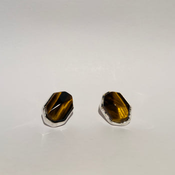 Strength and Vision - Tiger’s Eye 925 Silver Earrings