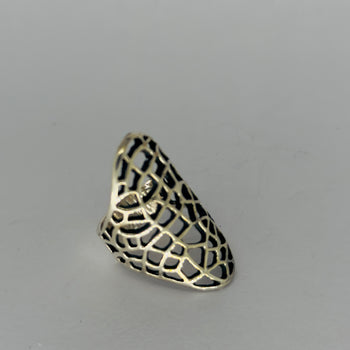 Ventana de Sueños – Intricate Lattice Silver Ring