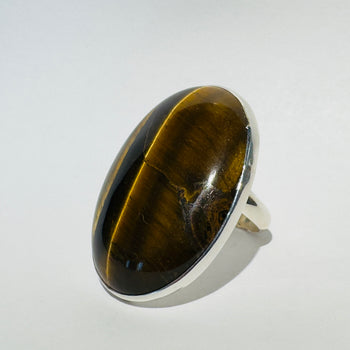 Celestial Watch - Tiger's Eye 925 Silver Ring