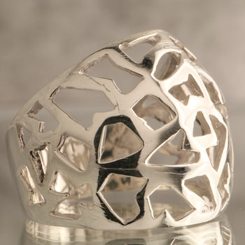 Cielo Fragmentado – Over 5 Grams Of 925 Sterling Silver Artisan Crafted Silver Ring