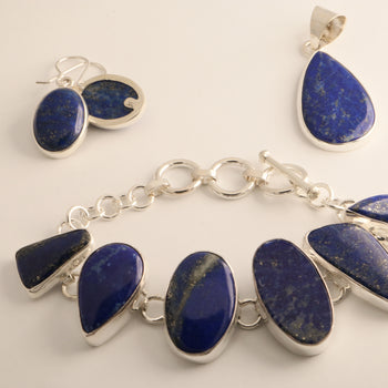 Azul Celestial – Lapis Lazuli Jewelry Set in 925 Sterling Silver