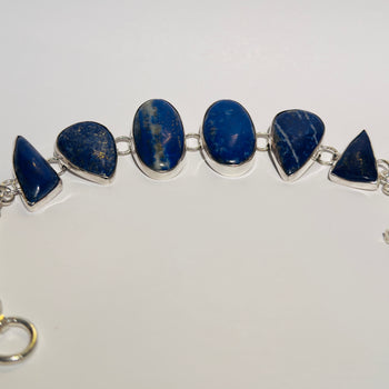 Celestial Dream - Lapis Lazuli 925 Silver Bracelet