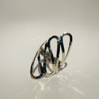 Flowing Lines - 925 Silver Ring