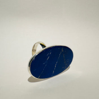 Celestial Depth - Lapis Lazuli 925 Silver Ring