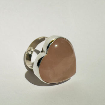 Rosalina - Rose Quartz 925 Silver Ring