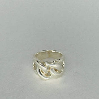 Interwoven Unity - Sterling Silver 925 Ring