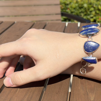 Celestial Dream - Lapis Lazuli 925 Silver Bracelet